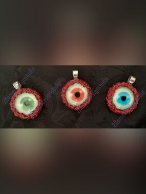 Bloody Eyeball Pendants - 3 Colors